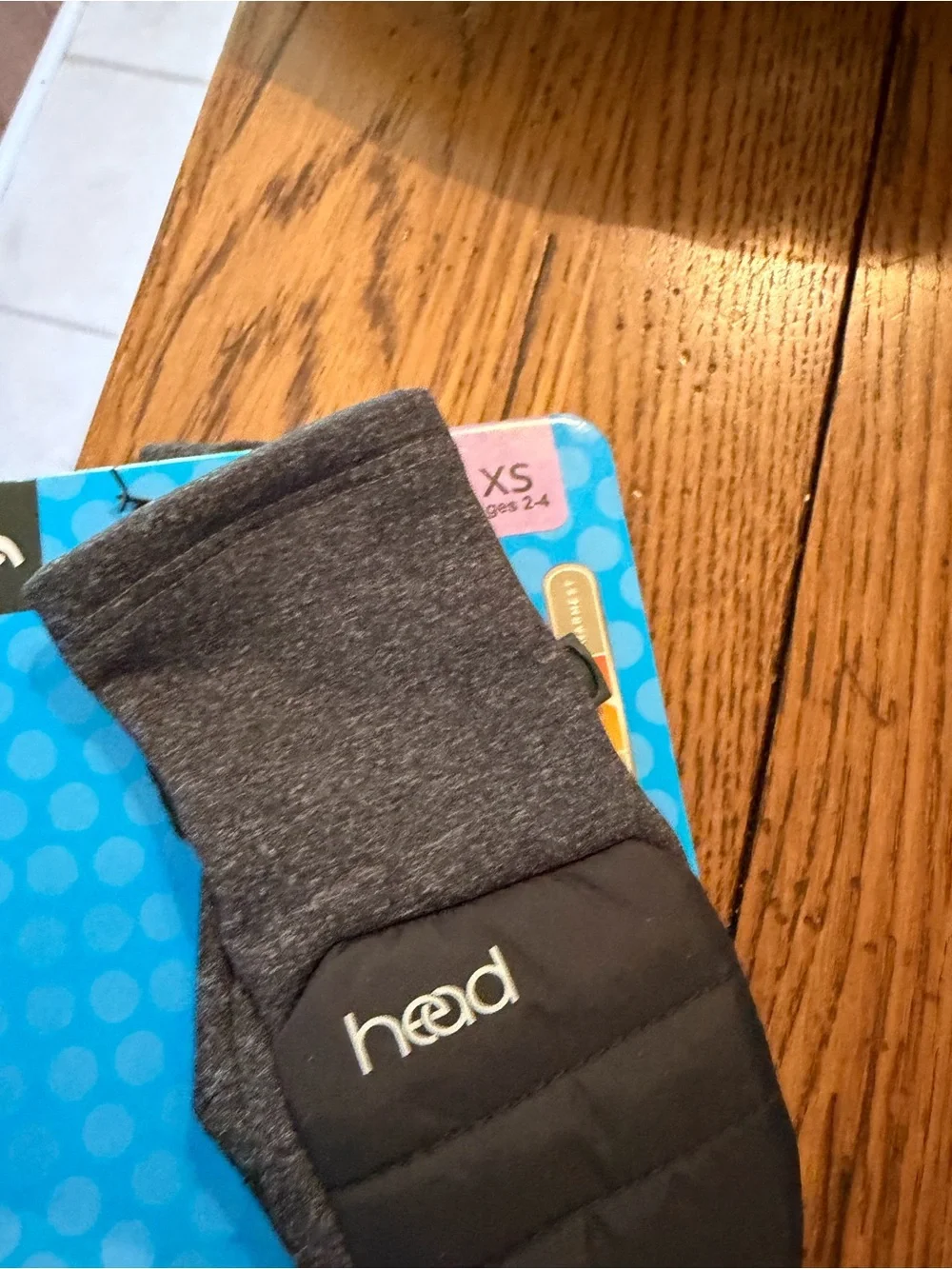 Head Black Junior Hybrid Touchscreen Mittens
